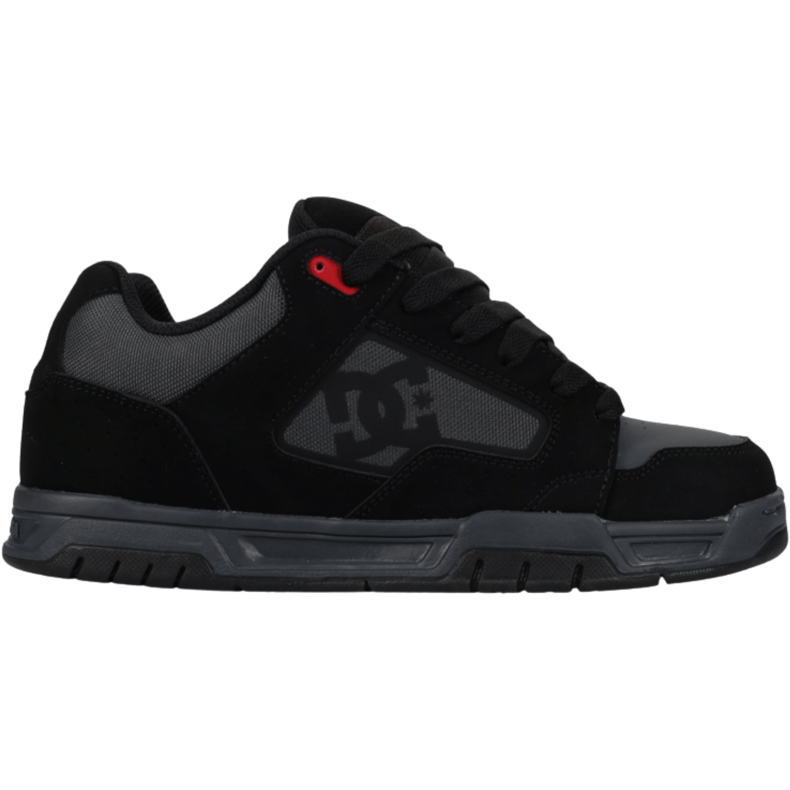 2026 DC Shoes Mens DC Coiler Trainers DC03011 - Black / Grey / Red